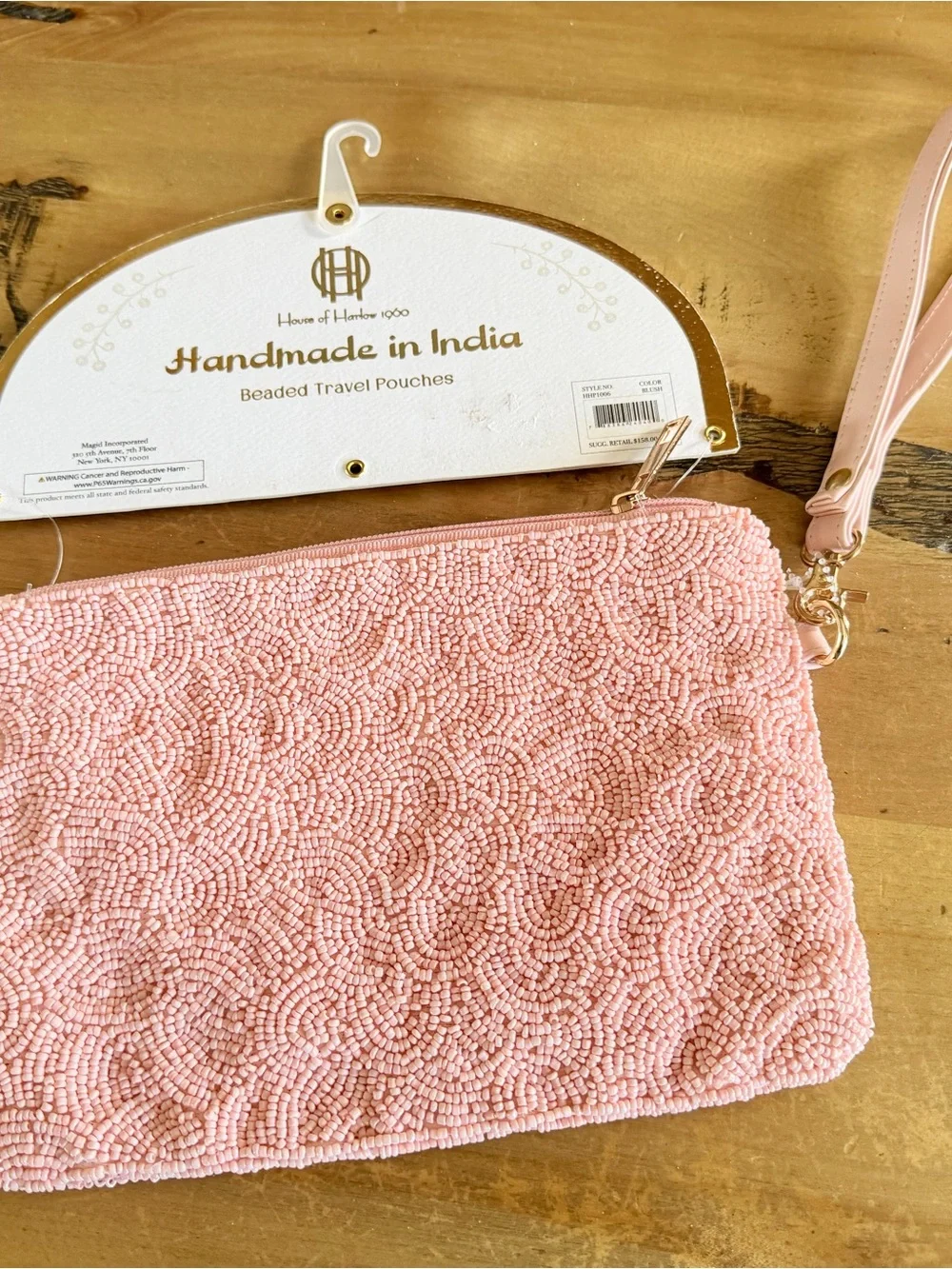 House of Harlow 1960 Pink Beaded 